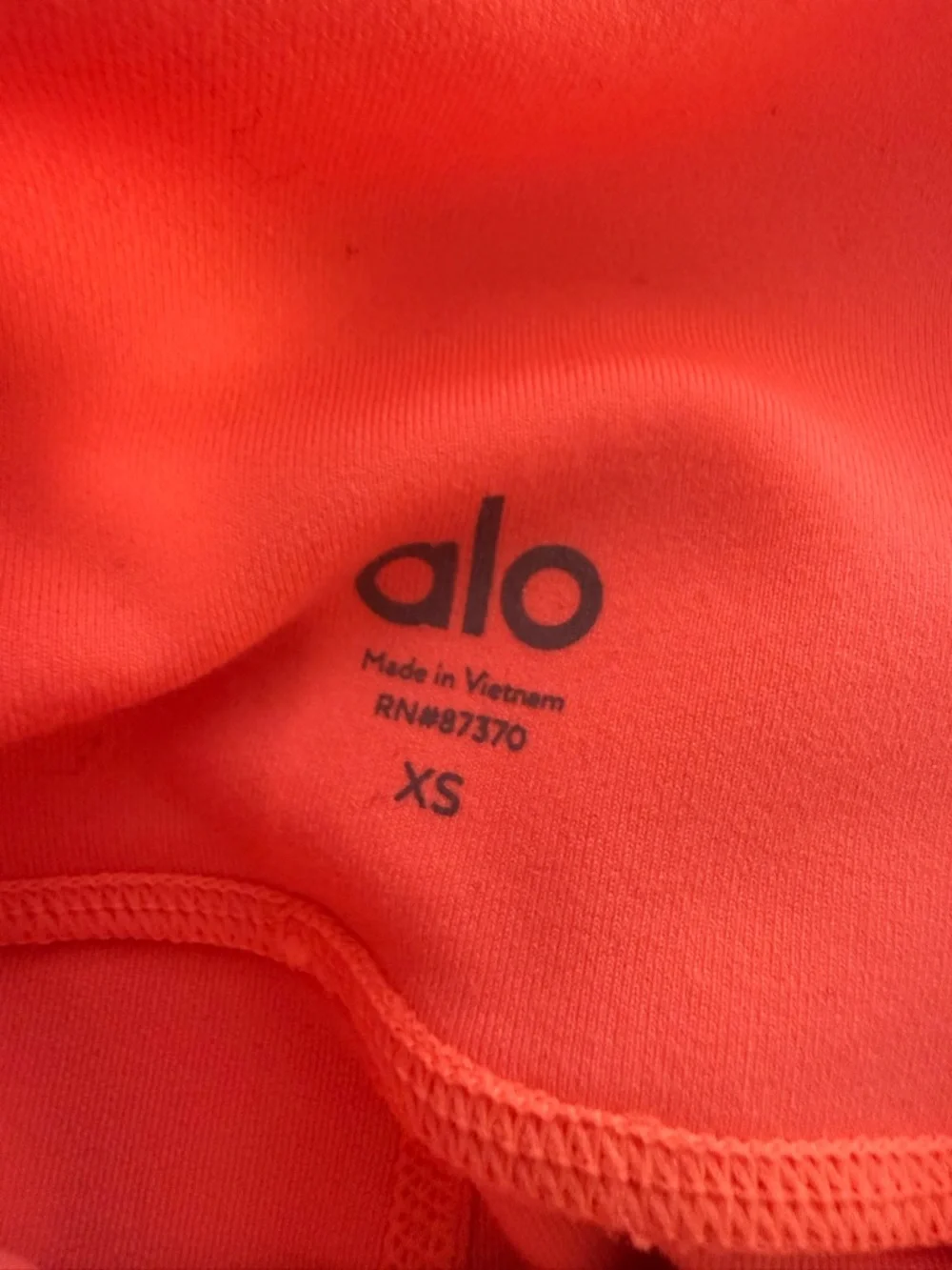 ALO Yoga vibrant coral